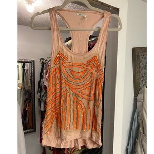 Sequin tank top